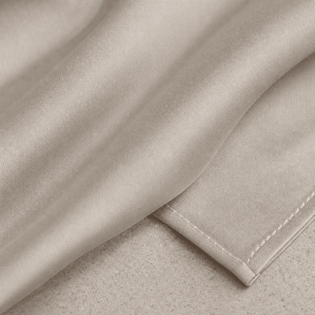 Close-up of cooling smooth fabric