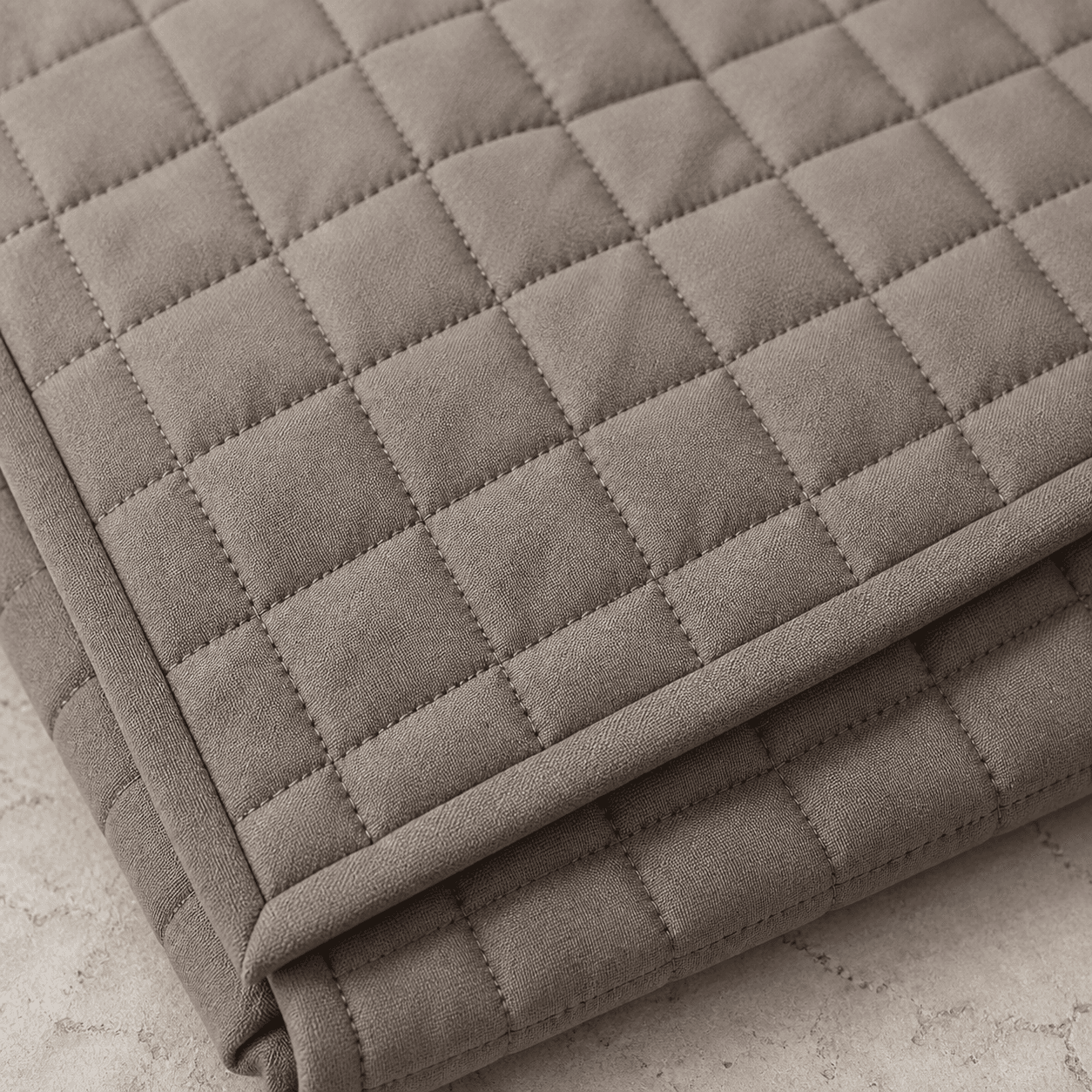 Close-up of classic quilted fabric